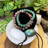Heart Chakra Mala armbandssett🌈