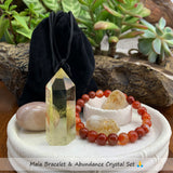 Mala Bracelet & Abundance Crystal Set š