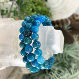 Pulsera Mala Apatita Con Bolsita De Terciopelo