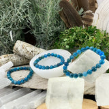 Pulsera Mala Apatita Con Bolsita De Terciopelo