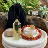 Mala Bracelet & Abundance Crystal Set š