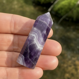 Amethyst, heilige Geometrie, facettierter Kristall
