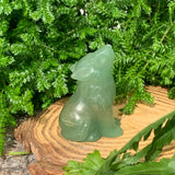 Crystal Animal Spirit Totems: Green Quartz Wolf