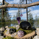 Ogrlica z obeskom iz bakrene žice Z ARRON DESIGN Serenity Moonstone