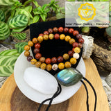 Solar Plexus Chakra Mala armbandasett🌈