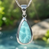 Z ARRON DESIGN Serenity Moonstone kobbertråd vedhæng halskæde