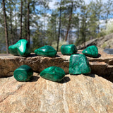 Pedra caída de malaquita