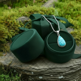 Z ARRON DESIGN Serenity Moonstone kobbertråd vedhæng halskæde
