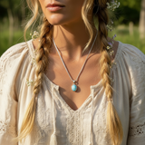 Z ARRON DESIGN Serenity Moonstone Koparvír Hengiskraut Hálsmen