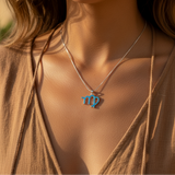 Κολιέ μενταγιόν Z ARRON DESIGN Serenity Moonstone από χάλκινο σύρμα