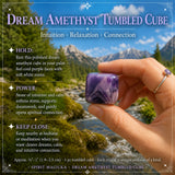 Cubo caído de amatista de ensueño