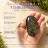 Piedra caída de cuarzo de pelo verde