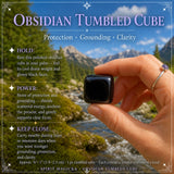 Cubo caído de obsidiana