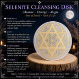 Selenitt Davidsstjerne på Seed Life Cleansing Disk