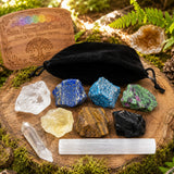Juego de bolsas de gemas de alineación de chakras
