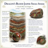 Mini krogla iz jaspisa Dragon's Blood