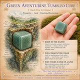 Cubo Tumbled Aventurina Verde
