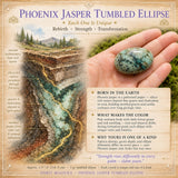 Garnierit Trommelstein Ellipse