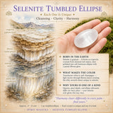 Piedras de elipse de selenita