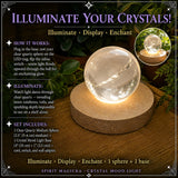 Krystallstemningslys (Quartz Sphere-Medium)