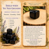 Cubo caído de obsidiana