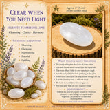 Piedras de elipse de selenita