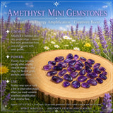 Conjunto de bolsa de gemas de serenidad de cristal de amatista