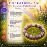 Juego de chakras de pulsera de cuentas Mala de 7 piezas (una pulsera para cada chakra)