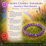 Juego de chakras de pulsera de cuentas Mala de 7 piezas (una pulsera para cada chakra)