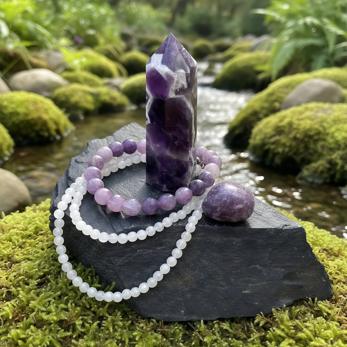 Þriggja stykki Trinity kristalsett