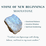 Κολιέ μενταγιόν Z ARRON DESIGN Serenity Moonstone από χάλκινο σύρμα