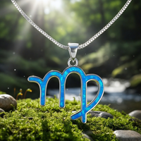 Κολιέ μενταγιόν Z ARRON DESIGN Serenity Moonstone από χάλκινο σύρμα