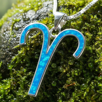 Κολιέ μενταγιόν Z ARRON DESIGN Serenity Moonstone από χάλκινο σύρμα