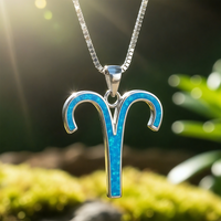Κολιέ μενταγιόν Z ARRON DESIGN Serenity Moonstone από χάλκινο σύρμα