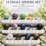 9-teiliges Kristallkugel-Set