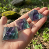 Multicolor Fluorite Pyramid - Small