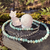 Z ARRON DESIGN Serenity Moonstone koperdraad hanger ketting