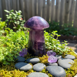 Purple Fluorite Mushroom