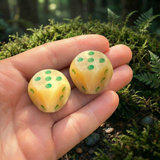 Yellow Jasper Set of 2 Dice