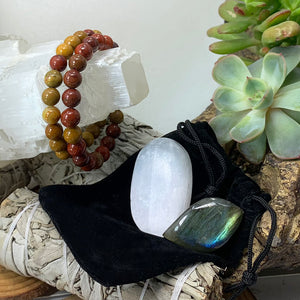 Solar Plexus Chakra Mala armbandasett🌈