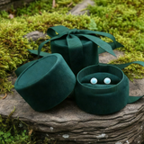 Classic Larimar Silver Stud Earrings