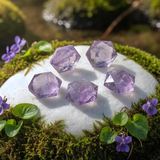 Amethyst Sacred Geometry Faceted Crystal