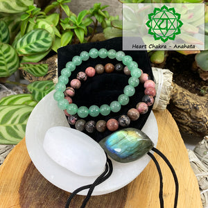 Heart Chakra Mala armbandssett🌈