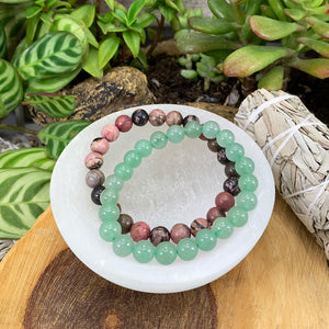 Heart Chakra Mala armbandssett🌈