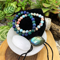 Háls Chakra Mala armbandssett🌈