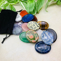 De-Stressing Worry Stone Set of 15 + Velvet Pouch - worrystone