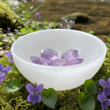 Amethyst Sacred Geometry Faceted Crystal