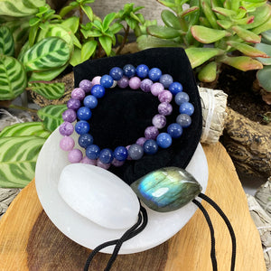Third Eye Chakra Mala armbandasett🌈