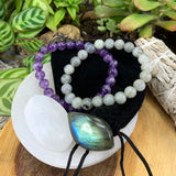 Σετ βραχιολιών Crown Chakra Mala🌈