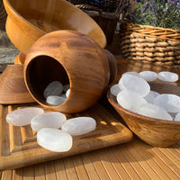 Selenite Ellipse steinar